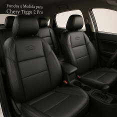 Fundas a Medida Chery Tiggo 2 Pro (2017–2025) – Ecocuero Premium Airbag Safe | AutoAccesorios Uruguay
