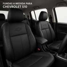 Fundas a Medida Chevrolet S10 (2017–2025) – Ecocuero Premium Airbag Safe | AutoAccesorios Uruguay
