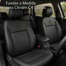 Fundas a Medida Citroën C4 Cactus (2017–2025) – Ecocuero Premium Airbag Safe | AutoAccesorios Uruguay