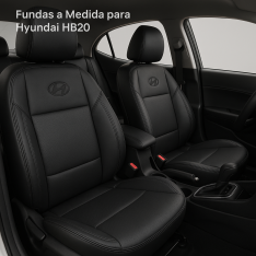 Fundas a Medida Hyundai HB20 (2017–2025) – Ecocuero Premium Airbag Safe | AutoAccesorios Uruguay
