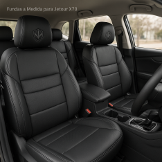 Fundas a Medida Jetour X70 (2017–2025) – Ecocuero Premium Airbag Safe | AutoAccesorios Uruguay