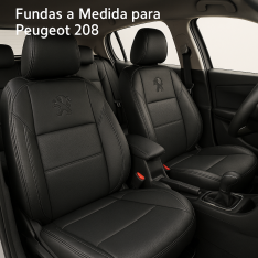 Fundas a Medida Peugeot 2008 (2017–2025) – Ecocuero Premium Airbag Safe | AutoAccesorios Uruguay
